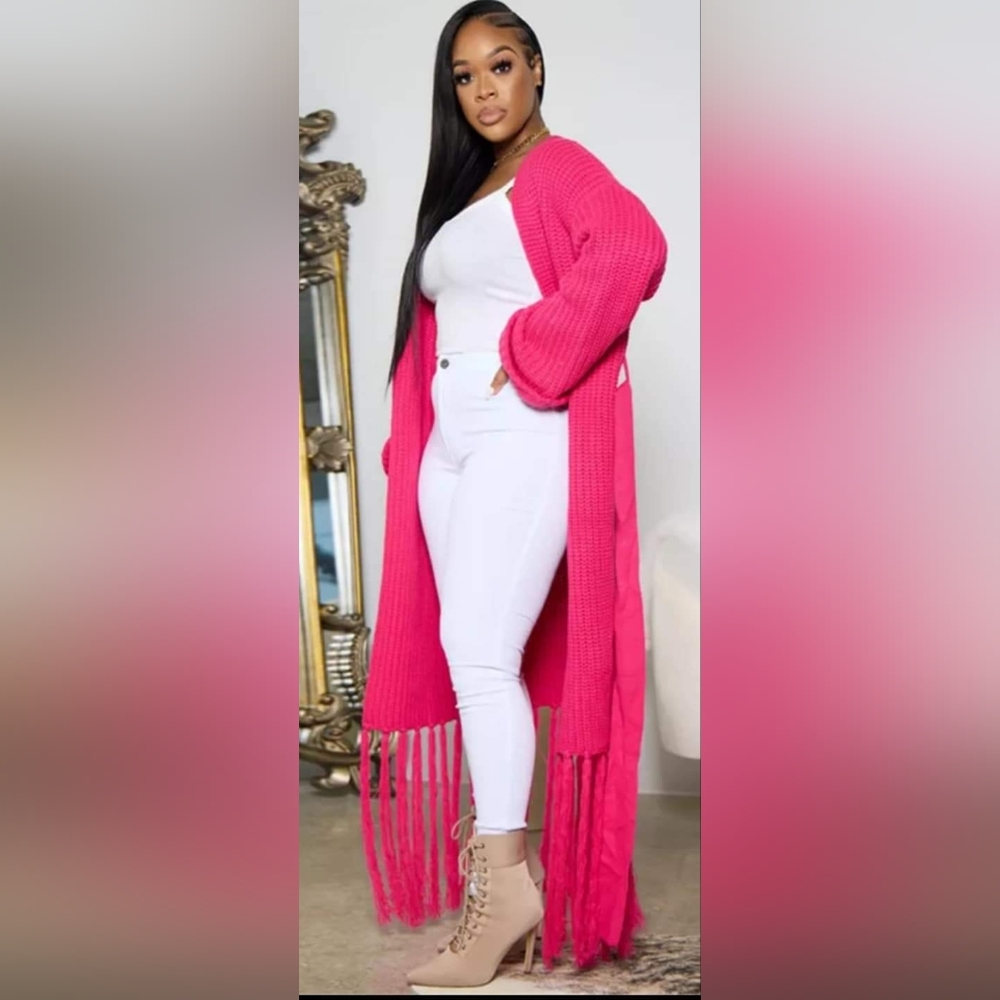 Long Tassled Cardigan